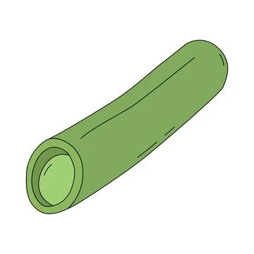 String beans in cartoon style. Vector illustration Ilustración de archivo