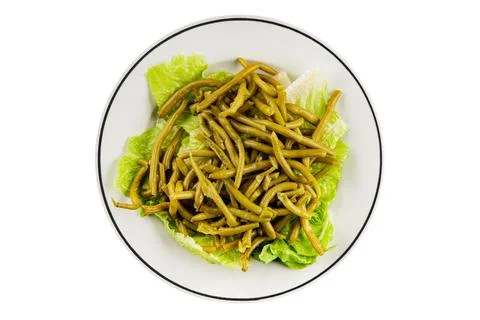 String beans snack green bean ready to eat vegetable natural tasty fresh food Stock Photos
