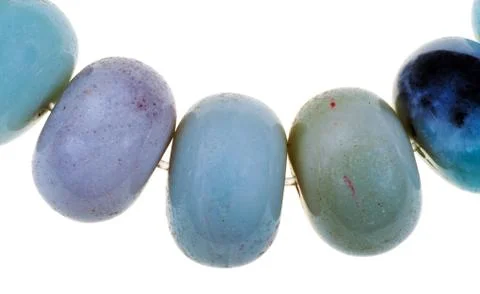 String of blue stone necklace Stock Photos