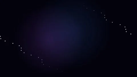 A string of bright starlink satellites traversing the deep dark night sky Stock-Footage 338311214