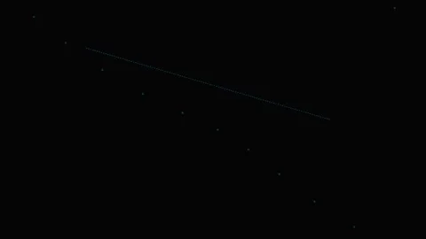 A string of bright starlink satellites traversing the deep night sky Stock Footage 339617420