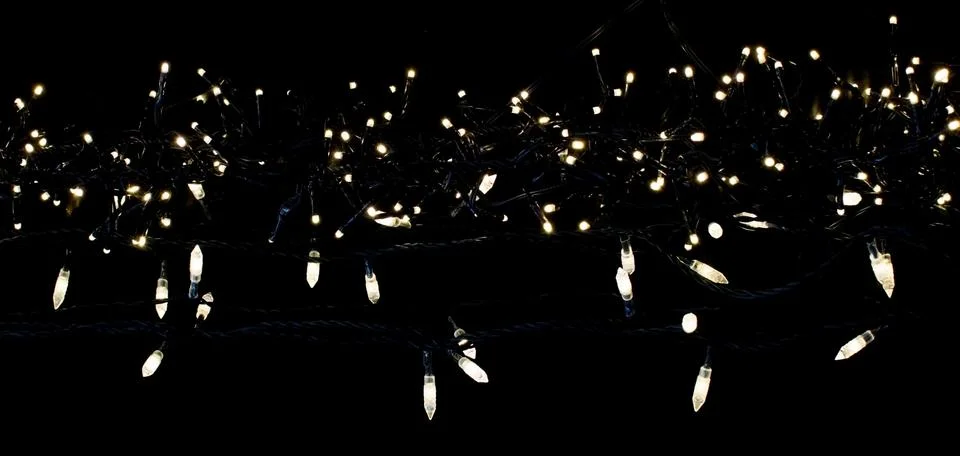 String of christmas lights Foto stock