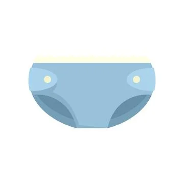 String diaper icon flat isolated vector 스톡 일러스트