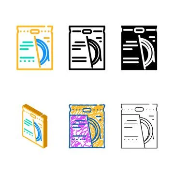 String forms badminton color icon vector Stockillustratie