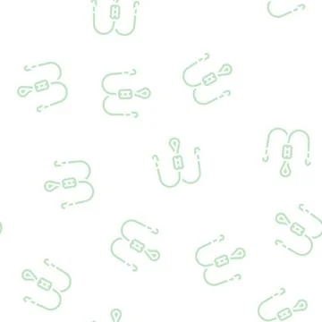 String for glasses glyph vector seamless pattern Stock Illustration