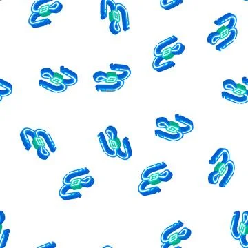 String for glasses isometric icon seamless pattern Stock Illustration