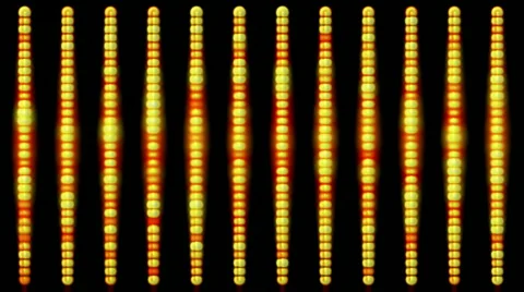 A string of golden beads and sunlight,curtains,vertical line,stage background.Me Video stock 938823