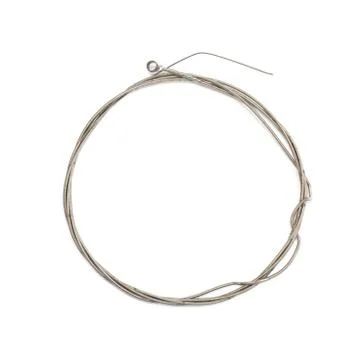 String on a guitar on a white background 写真素材