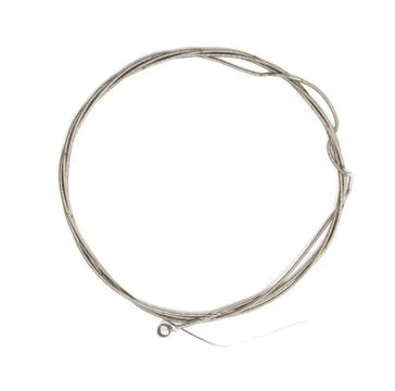 String on a guitar on a white background Foto stock