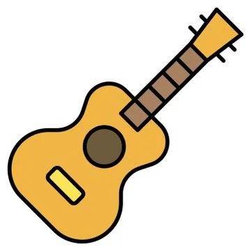 String instrument icon, Summer vacation related vector Stock Illustration