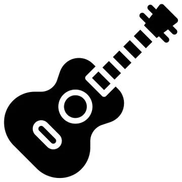 String instrument icon, Summer vacation related vector Stock Illustration