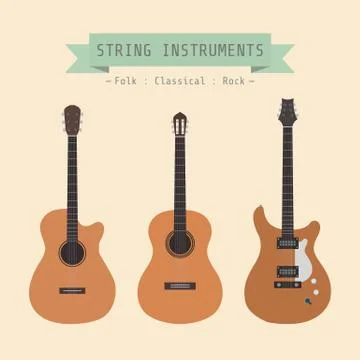 String instrument Stock Illustration