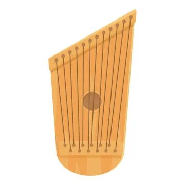 String kantele icon cartoon vector. Finland music Stock Illustration