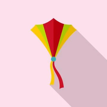 String kite icon, flat style Stock Illustration