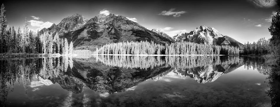 String Lake Panorama Stock Photos
