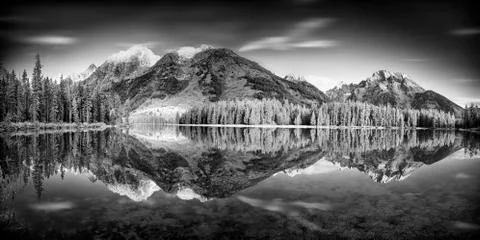 String Lake Panorama Stock Photos