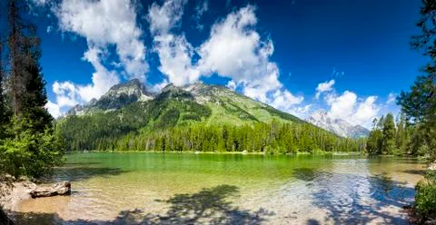 String Lake Panorama Stock Photos