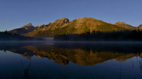 String lake sunrise gtnp fall timelapse 0358 Stock Footage 172444307