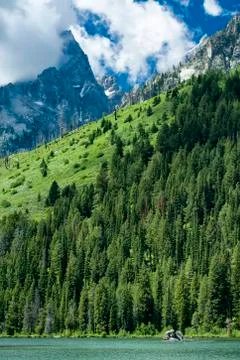 String Lake in Wyoming Stock Photos