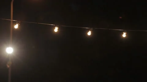 String of light bulbs Stock Footage 237595707
