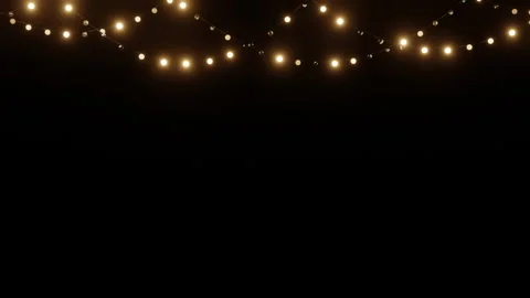 String lightbulb on black background Stock Footage 254236242