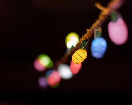 String lights art Stock Photos