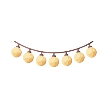 String lights illustration Stock Illustration