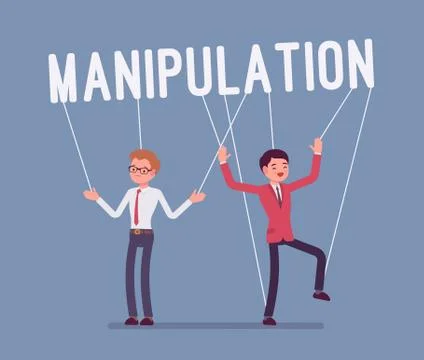 String manipulation puppet people Stock Illustration