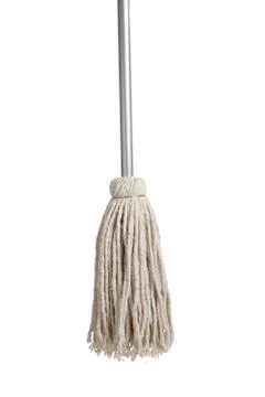 String mop on a white background Stock Photos