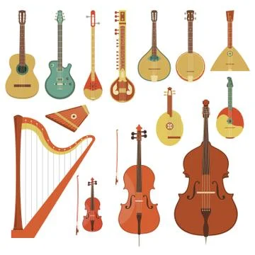 String musical instruments Illustrazione stock