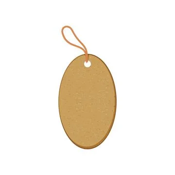 String paper tag cartoon vector illustration Stock Illustration