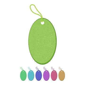 String paper tag cartoon vector graphic sign color Ilustración de archivo
