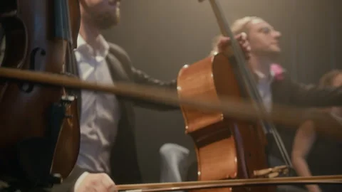 String Players Bowing after Performance Vídeo Stock 279249715