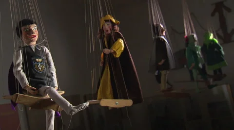 String puppets Video stock 58662239
