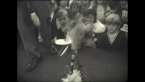 String Puppets Perform on Stage, 1970 Vídeos de archivo 338386869