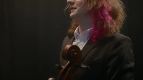 String Quartet Finishing Performance and Bowing to Audience Stock Footage 279249719