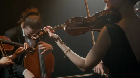 String Quartet Playing Live Stock Footage 279247630