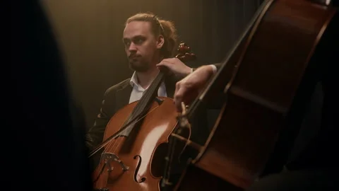 String Quartet Playing Music Stock Footage 279244849