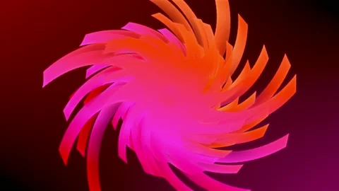 A string swirl in red and orange rotating clockwise on dark red background Stock Footage 227112990