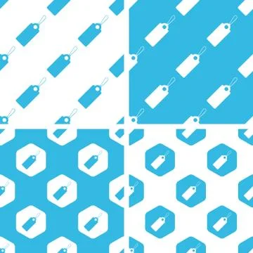 String tag patterns set Stock Illustration