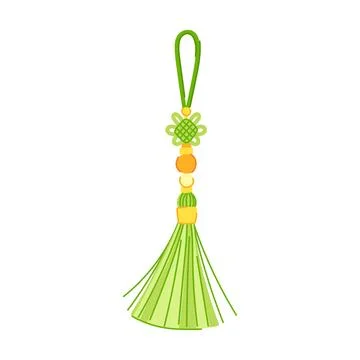String tassel rope cartoon vector illustration Stock Illustration