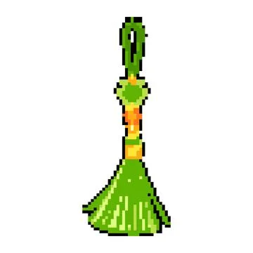 String tassel rope pixel art vector illustration Stock Illustration