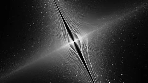 String theory black and white texture Stock Illustration