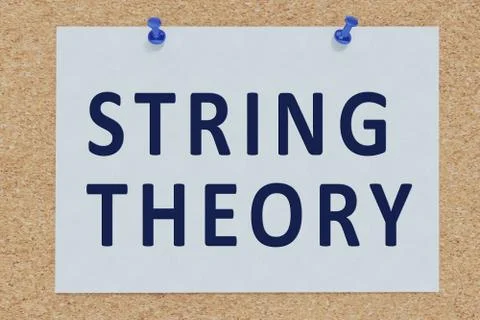 STRING THEORY concept Stock Photos