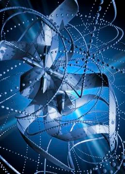 String theory; conceptual artwork Stockillustratie