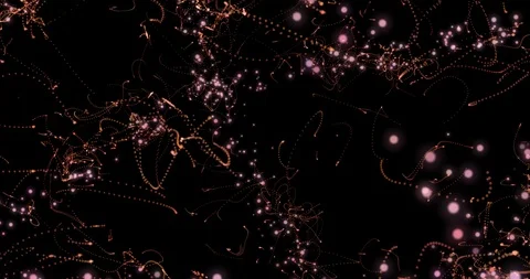 String Theory Orange Stock Footage 113386090