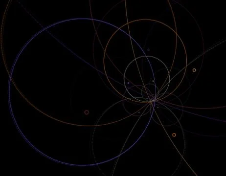 String theory. Physical processes and quantum entanglement Stock-Illustration