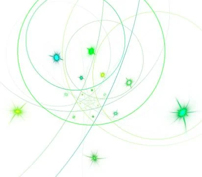 String theory. Physical processes and quantum entanglement Stock Illustration