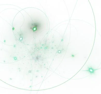 String theory. Physical processes and quantum entanglement Stock Illustration