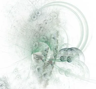 String theory. Physical processes and quantum entanglement Ilustración de archivo